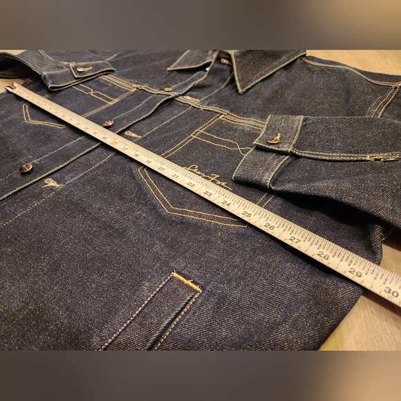 Vintage Sean John Jean Jacket Blue Denim Trucker Mens Size XXL - Picture 9 of 9